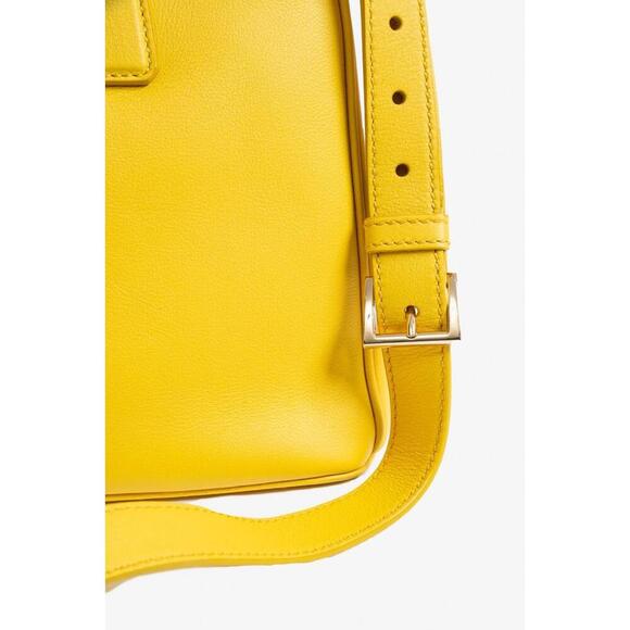 Prada Sunny Yellow Large Galleria Leather Tote Bag w/ Crossbody/Shoulder Strap - Picture 6 of 9